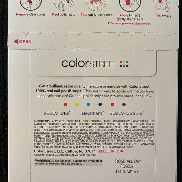 Color Street Nail Strips ~ Rose All Day - Picture 2 of 6